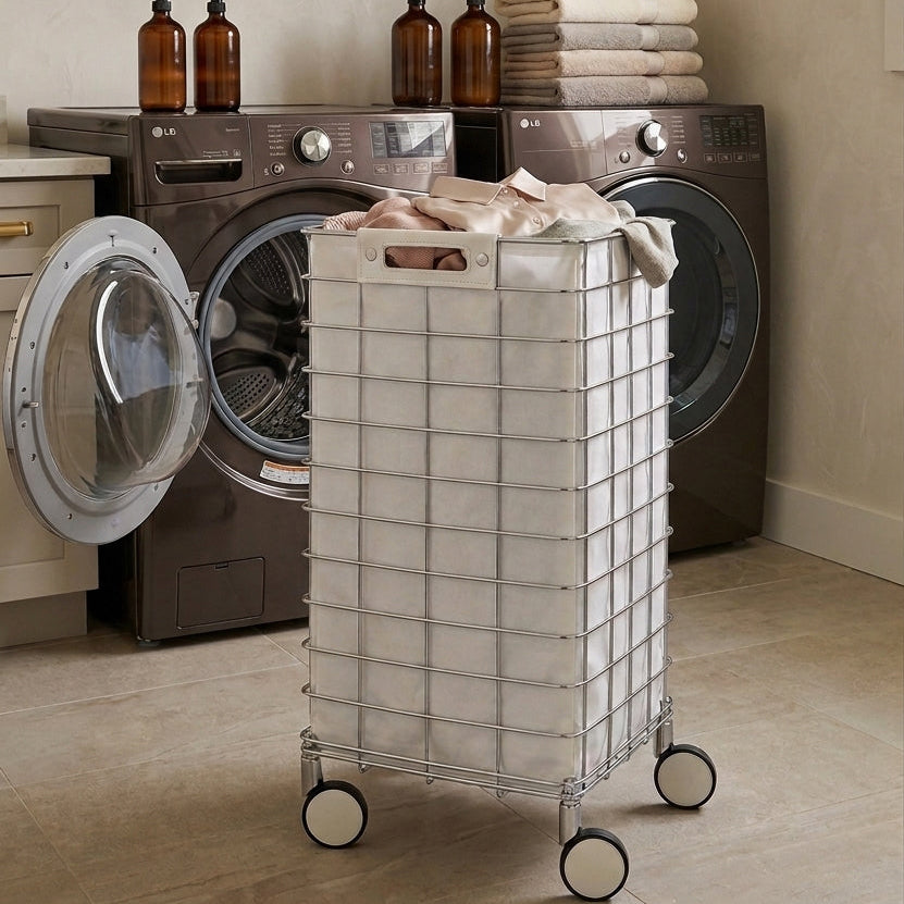 DW WR 1 Laundry trolley - Chrome / White