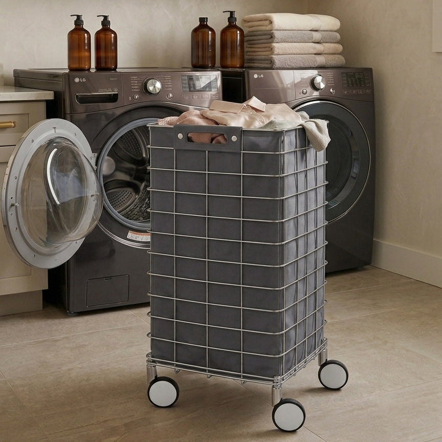 DW WR 1 Laundry trolley - Chrome / Anthracite