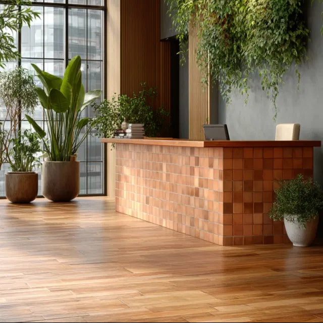 TMF Kasba Square Glazed Porcelain - Terra Matte