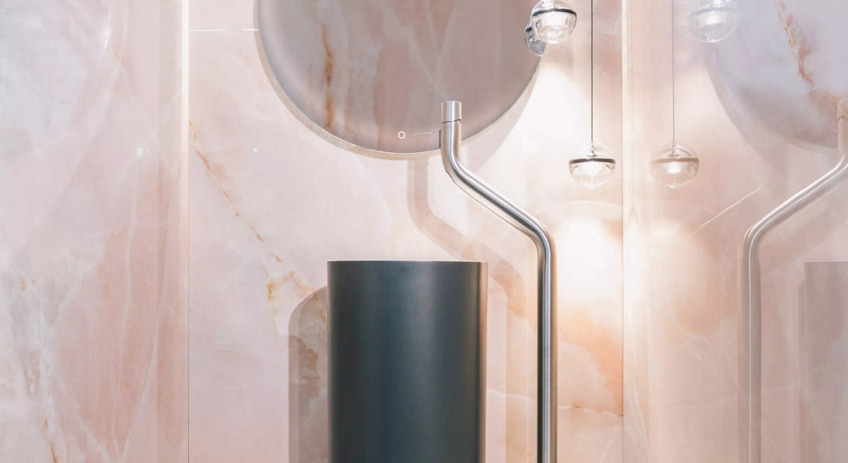 JEE-O Flow Basin Faucet Freestanding - Stainless Steel Brushed