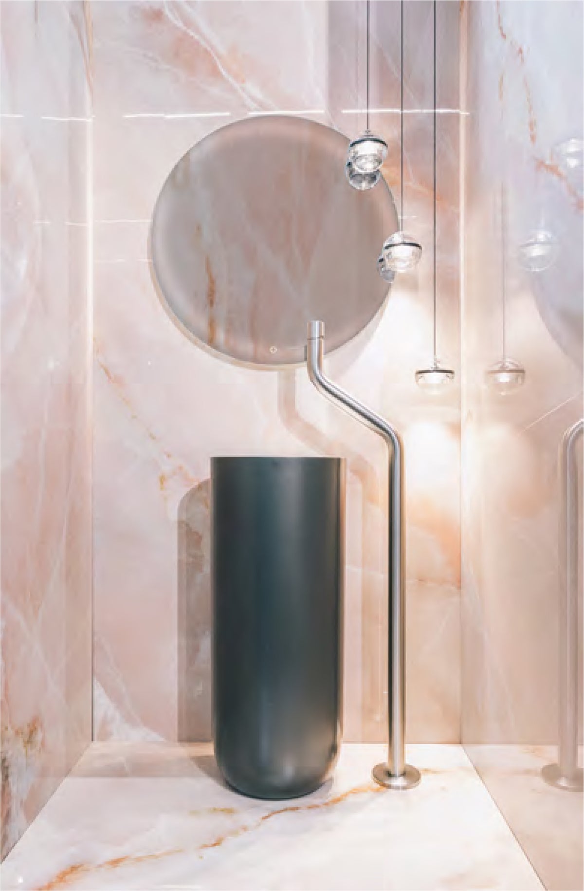 JEE-O Flow Basin Faucet Freestanding - Stainless Steel Brushed