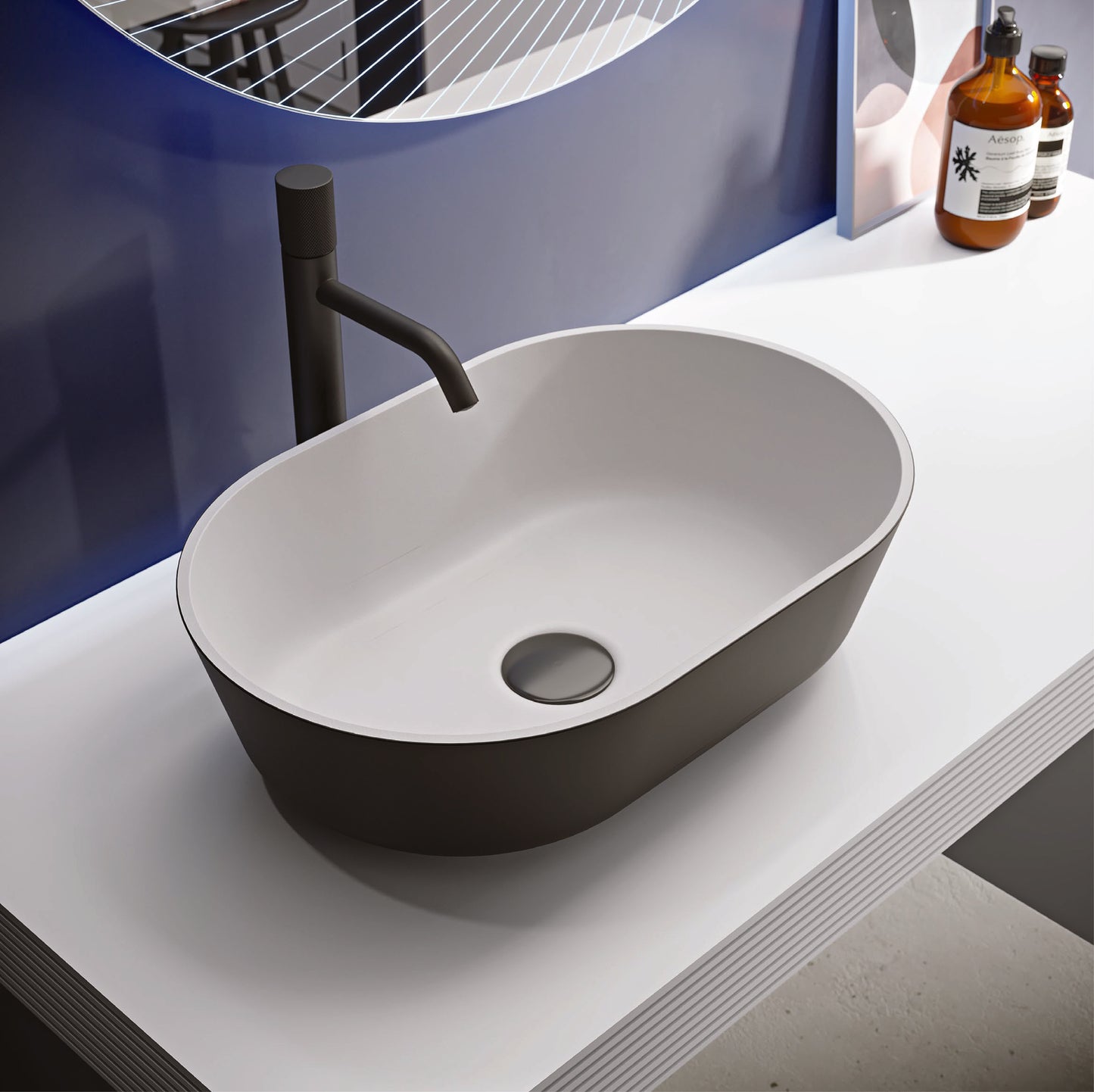 BH Countertop Vessel Sink 19" x 13" x 5 1/2" H