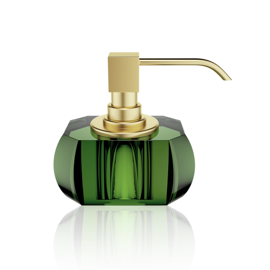 DW KR SSP KRISTALL Soap dispenser - English green / Gold Matte 24 Carat