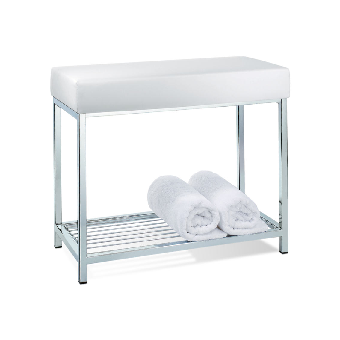 DW DW 77 Bench with shelf Chrome / seat White