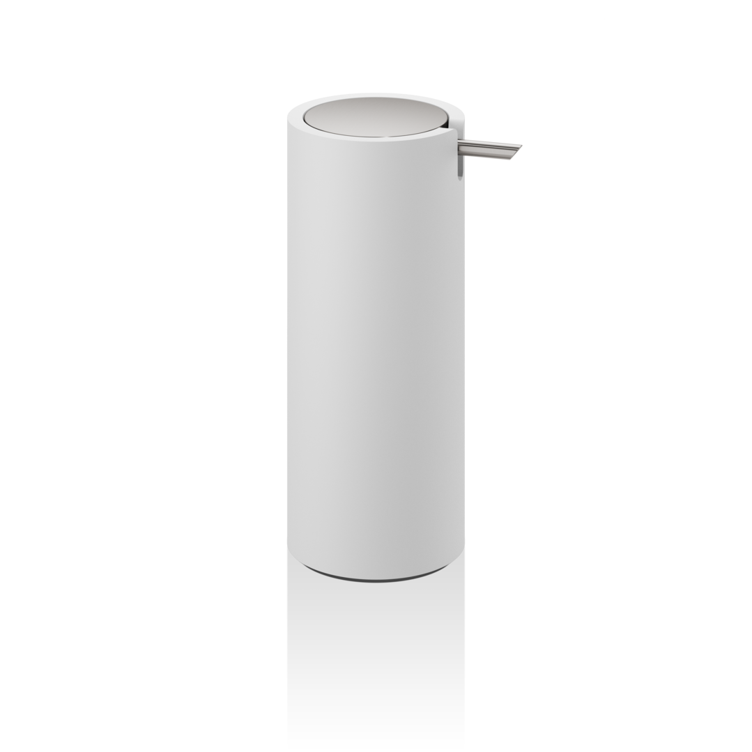 DW STONE SSP Soap dispenser - White Matte / stainless steel Matte