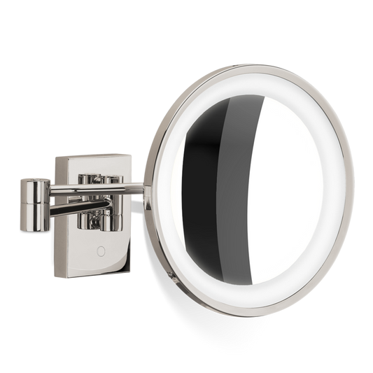 DW BS 40 3x LED Cosmetic mirror illuminated Polished Nickel - 3x Magnification