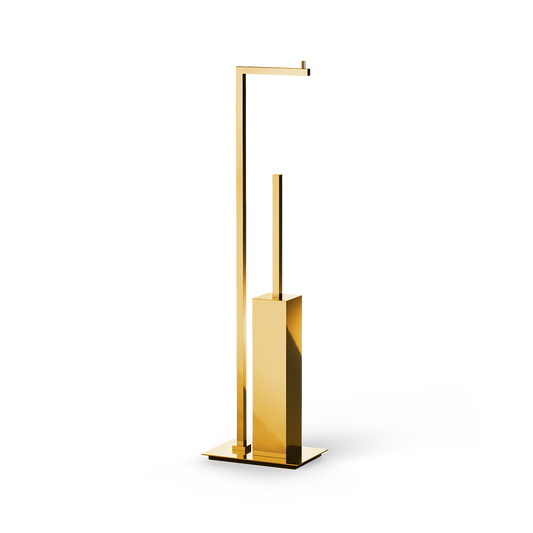 DW CO SBK CORNER Toilet brush set - Gold 24 Carat