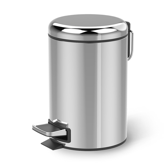 DW TE 35 Pedal bin - Polished Stainless Steel