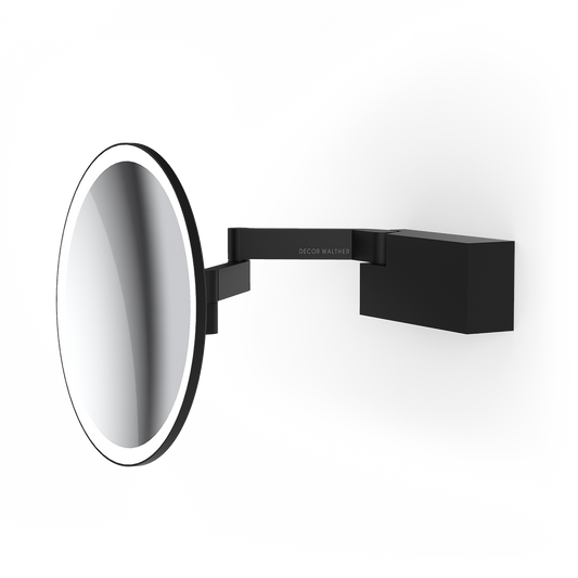 DW VISION R Cosmetic mirror illuminated - Black Matte WM - 5x Magnification