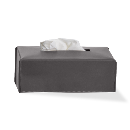 DW NAPPA KB Tissue box - NAPPA Genuine Leather Smoke-Grey