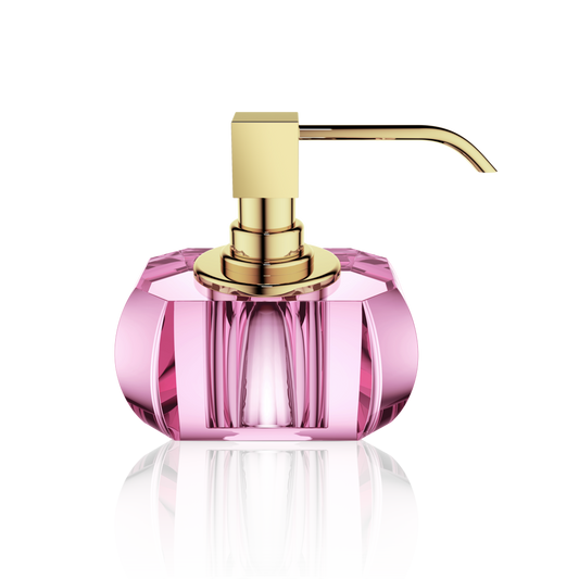 DW KR SSP KRISTALL Soap dispenser - Pink / Gold 24 Carat