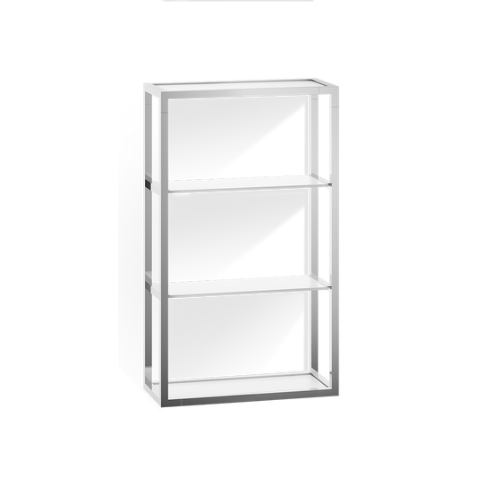 DW ET 6 Glass rack - Chrome / glass White