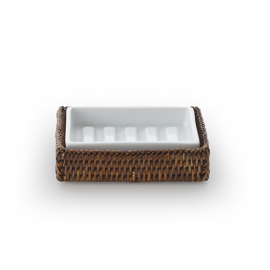 DW BASKET STS Soap dish - Rattan dark