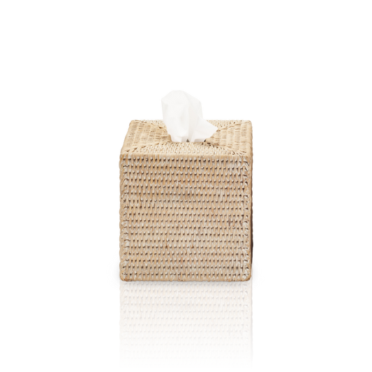 DW BASKET KBQ Tissue Box square - Rattan light