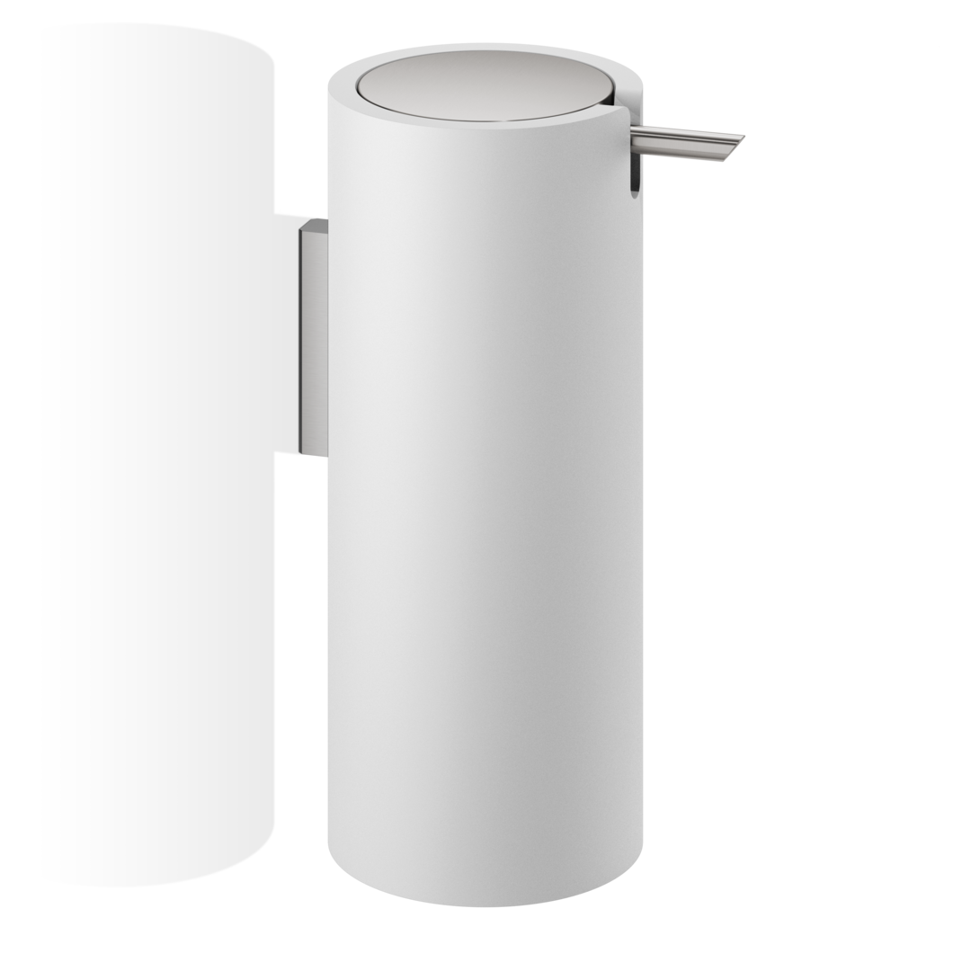 DW STONE WSP Soap dispenser WM - White Matte / stainless steel Matte