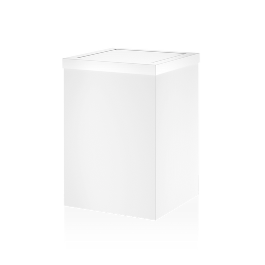 DW DW 113 Paper bin with revolving cover - White Matte