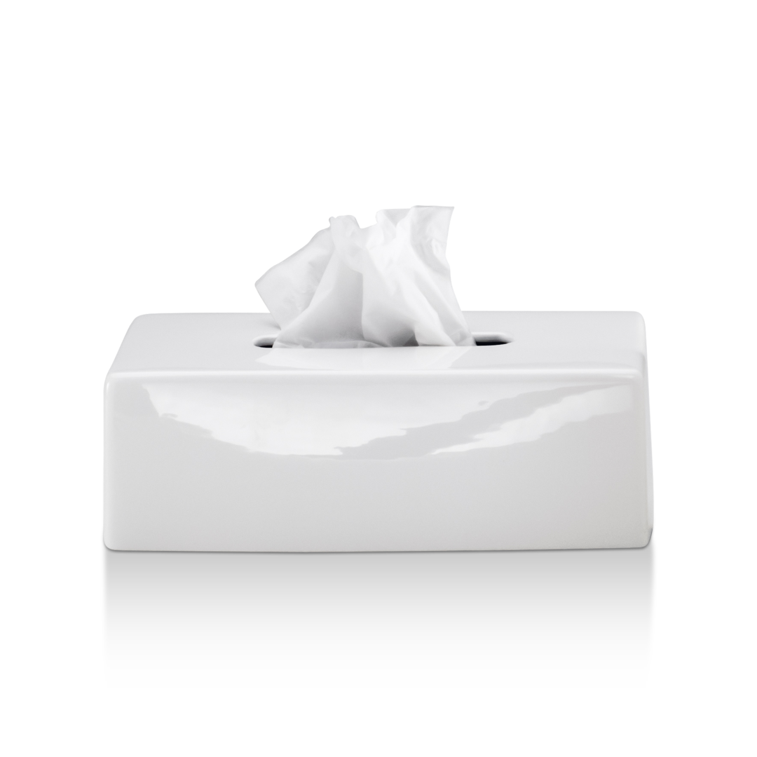 DW KB 88 Tissue box - Porcelain White