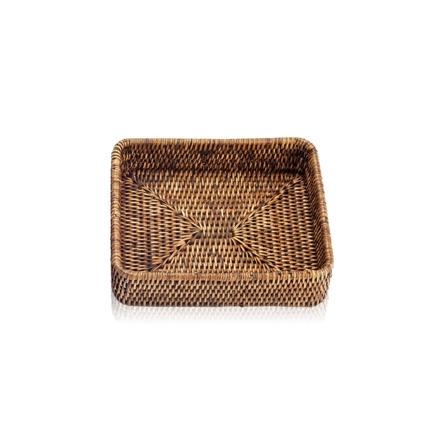 DW BASKET TAB 1 Tray square - Rattan dark