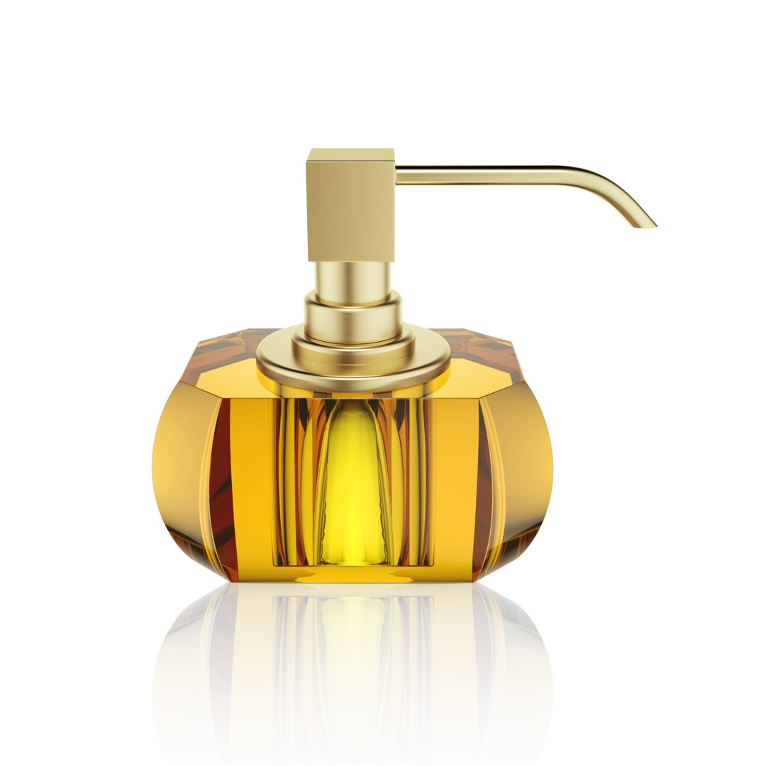 DW KR SSP KRISTALL Soap dispenser - Amber / Gold Matte 24 Carat