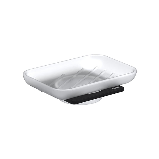 SONIA -S-CUBE SOAP DISH BLACK