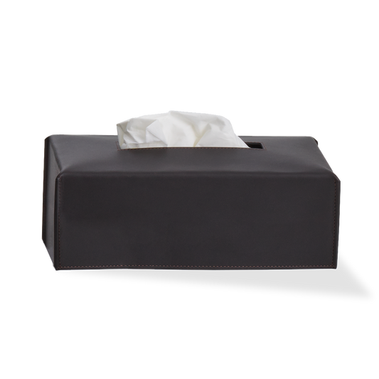 DW NAPPA KB Tissue box - NAPPA Genuine Leather Black-brown