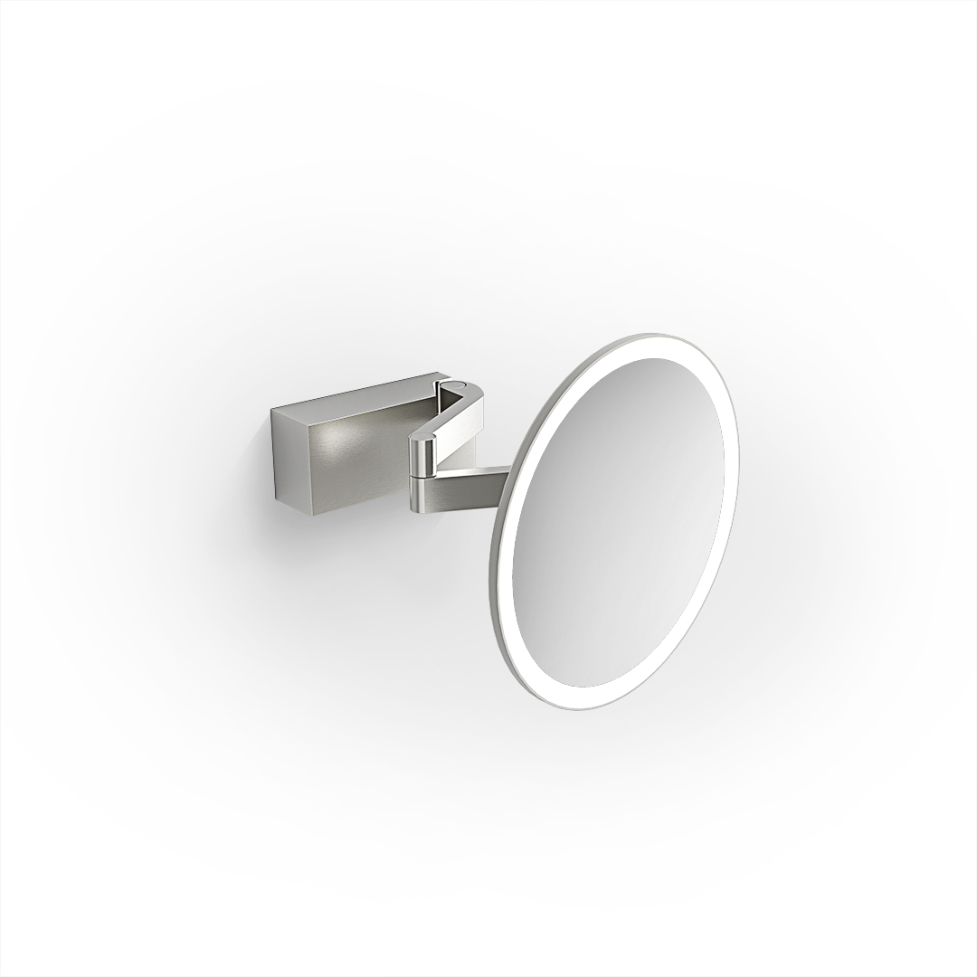 DW VISION R 5X Cosmetic mirror illuminated - Stainless steel Matte Optic WM - 5x Magnification