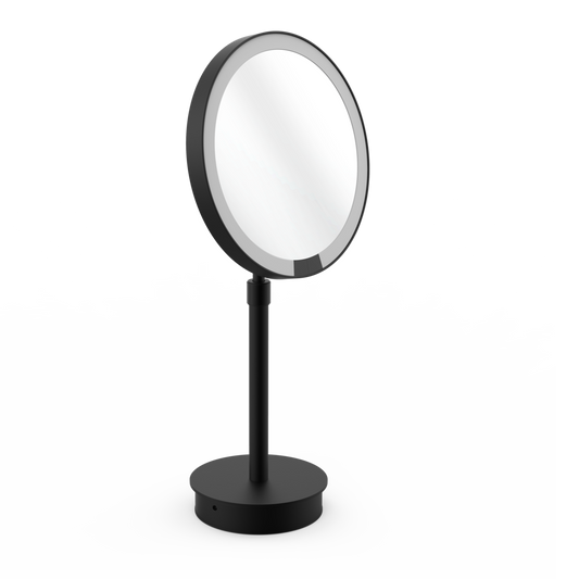 DW JUST LOOK PLUS SR 7X LED Cosmetic mirror FS - Black Matte - Rechargeable (125160)