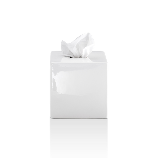 DW KB 89 Tissue box square - Porcelain White