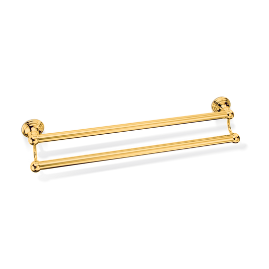 DW CL HTD60 CLASSIC Towel rail 24" double - Gold 24 Carat