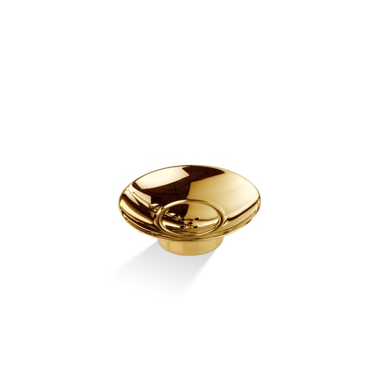 DW DW 481 Soap dish - Gold 24 Carat round - with metal insert