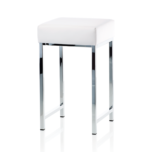 DW DW 64 Stool - Chrome / White