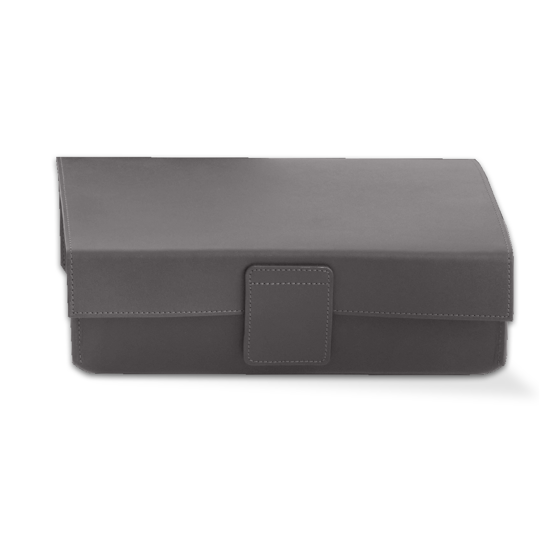 DW NAPPA UTBD Multi-purpose box with cover - NAPPA Genuine Leather Smoke-Grey