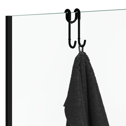 DW DH 1 Hook for shower enclosure Black Matte