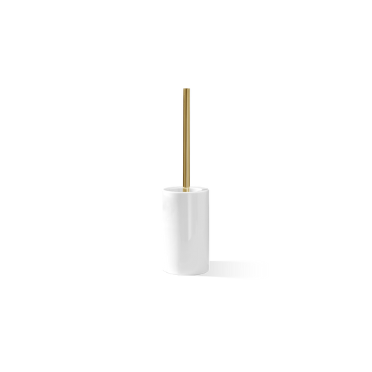 DW DW 6100 Toilet brush set porcelain White / Gold 24 Carat