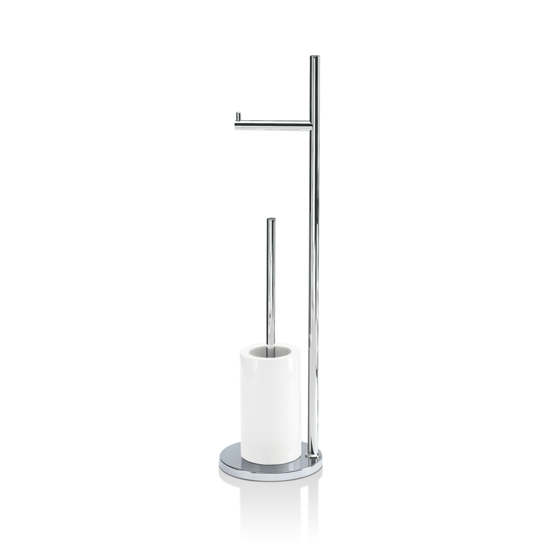 DW DW 6700 Toilet brush set Chrome / Porcelain White