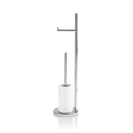 DW DW 6700 Toilet brush set Chrome / Porcelain White