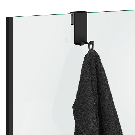 DW DH 2 Hook for shower enclosure Black Matte