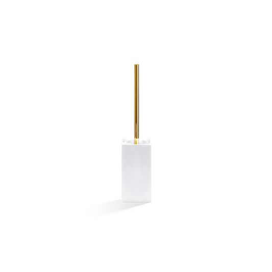 DW DW 6200 Toilet brush set porcelain White / Gold 24 Carat