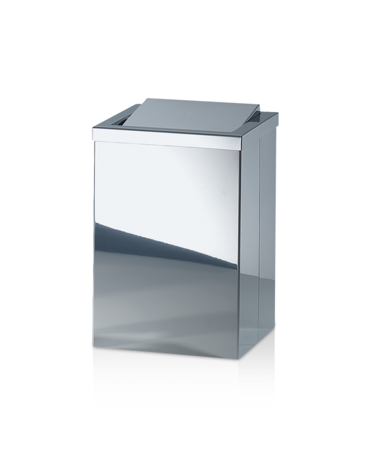 DW DW 113 Paper bin with revolving cover Polished Stainless Steel