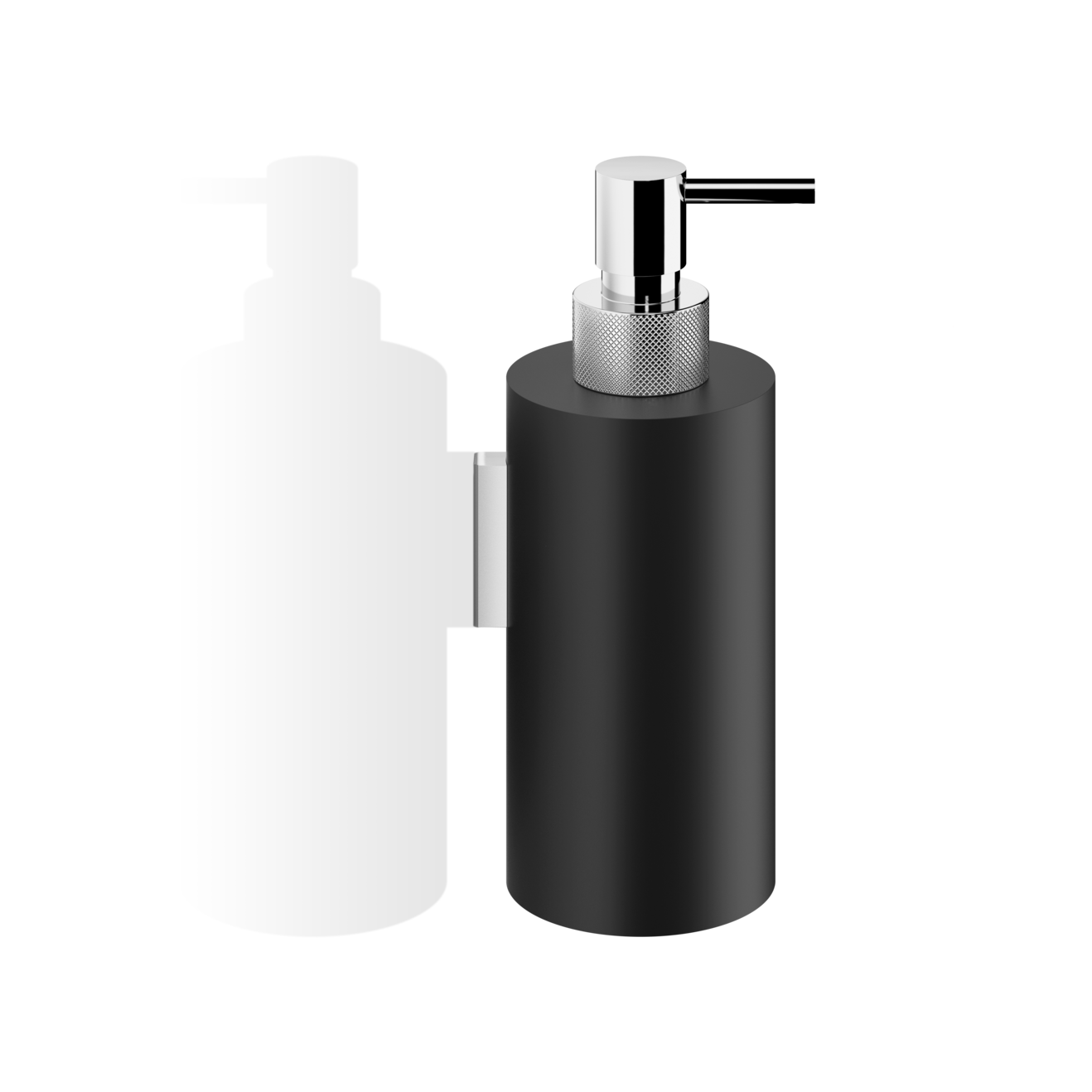 DW CLUB WSP3 Soap dispenser WM - Black Matte / Chrome