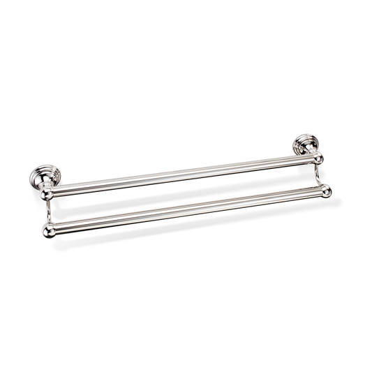 DW CL HTD60 CLASSIC Towel rail 24" double - Polished Nickel