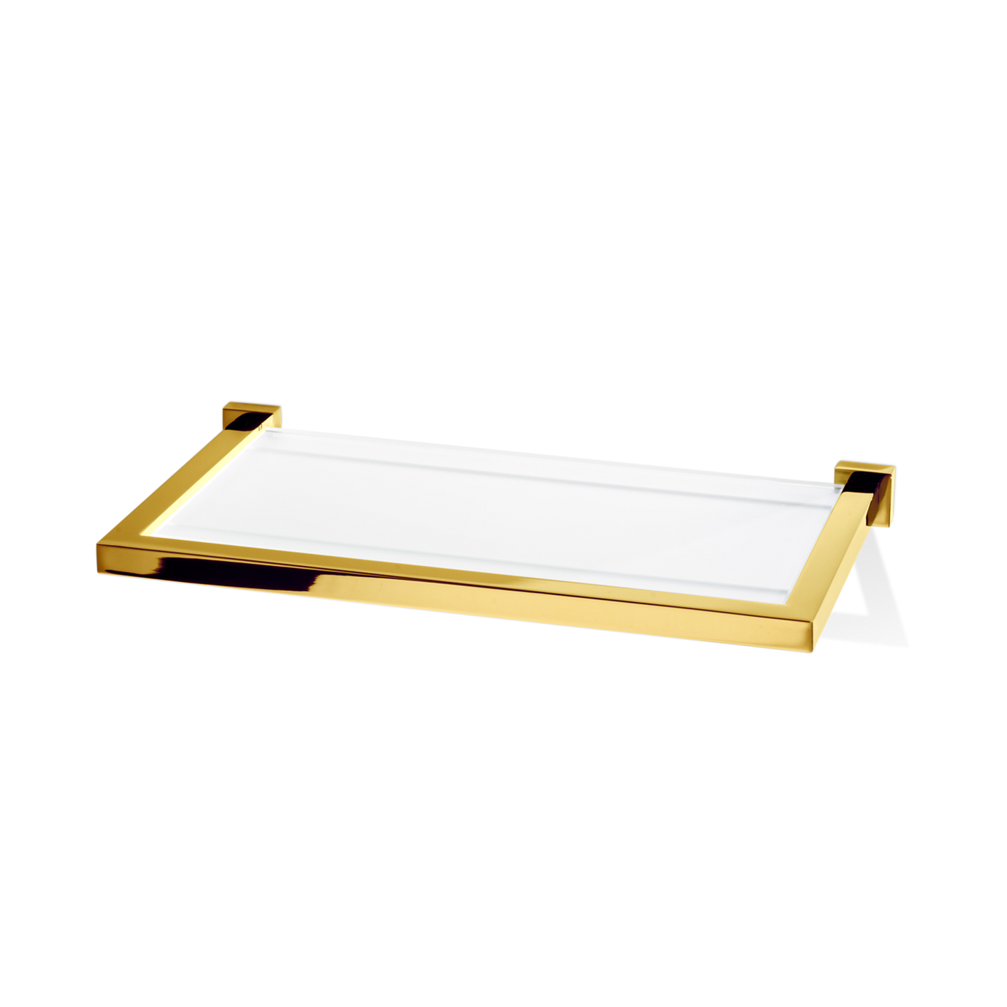 DW CO GLA30 CORNER Shelf 12" with frame - Gold 24 Carat