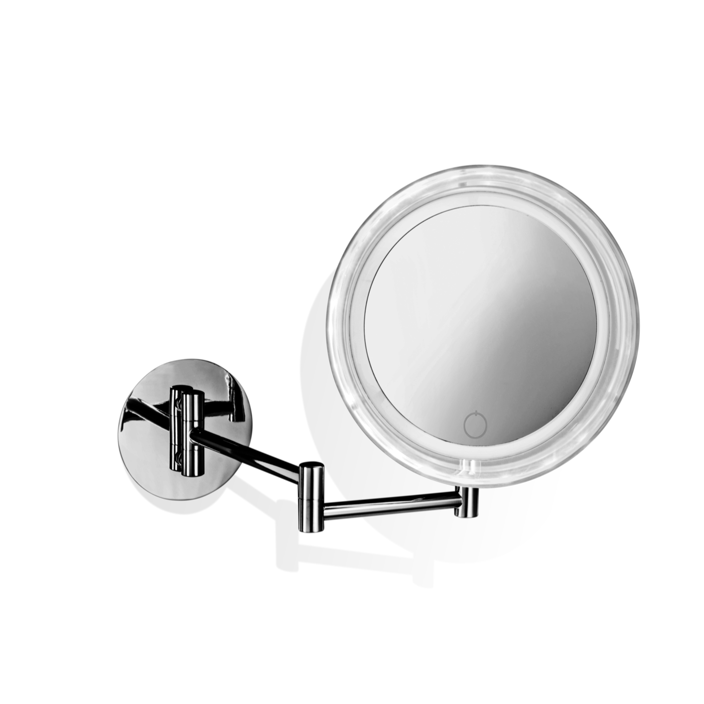 DW BS 17 TOUCH LED Cosmetic mirror illuminated - WM - Chrome for direct wiring - 5x Magnification