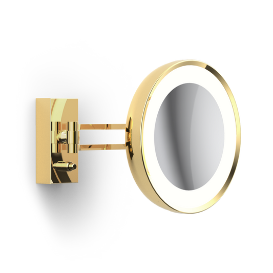 DW BS 36 7x LED Cosmetic mirror illuminated Gold 24 Carat - 7x Magnification