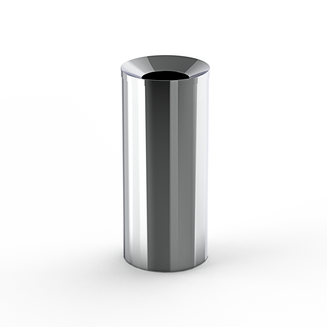 DW DW 230 Waste bin with inner bucket for mall Chrome