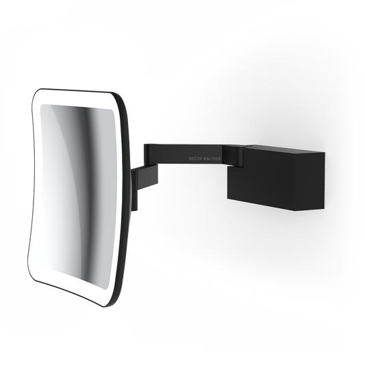 DW VISION S Cosmetic mirror illuminated - Black Matte WM - 5x Magnification