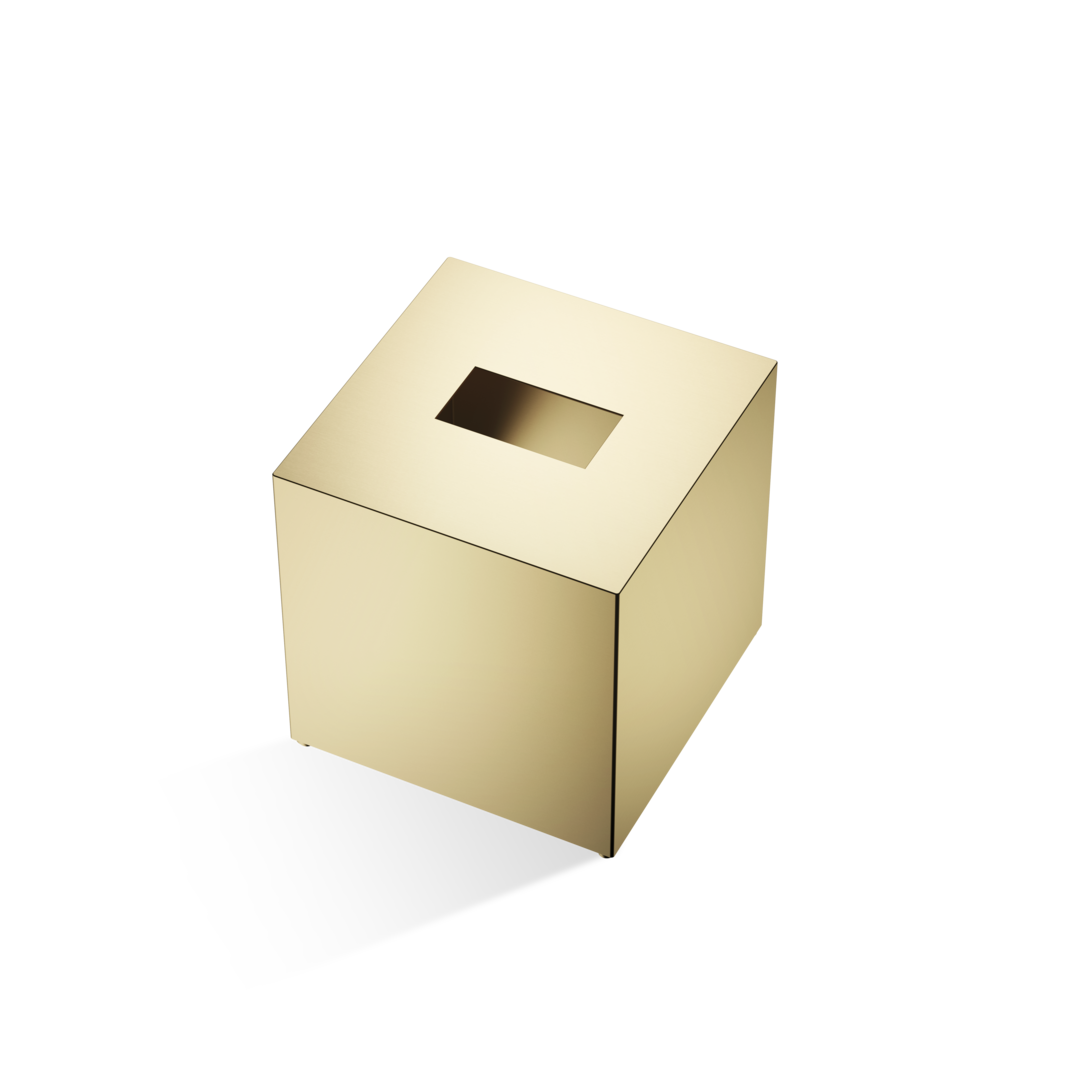 DW KB 83 Tissue box square - Gold Matte 24 Carat quadratisch