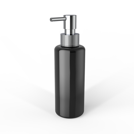 DW TT PORTER Soap dispenser Glass bottle Black / Pump Chrome