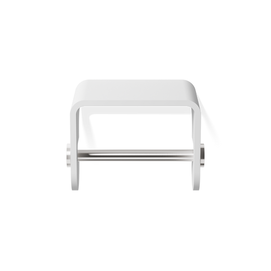 DW STONE TPH4 Toilet paper holder - White Matte / Stainless Steel Matte with Smartphone- / wet tissu