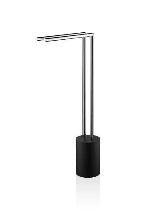 DW STONE HT 2 Towel stand - Black Matte / Chrome